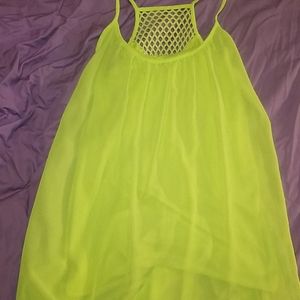 Neon green summer dress